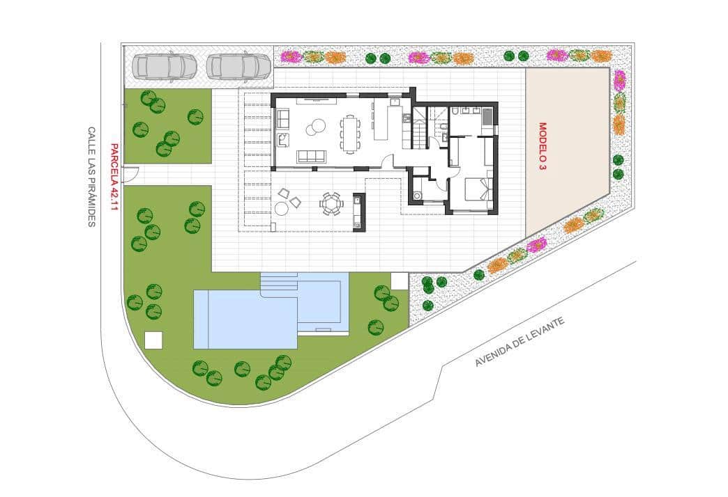 3 soverom Villa til salgs i Monforte del Cid med svømmebasseng garasje - € 550 000 (Ref: 9035598)
