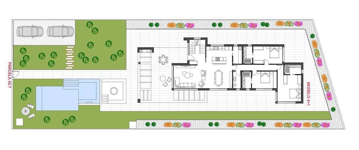 3 soverom Villa til salgs i Monforte del Cid med svømmebasseng garasje - € 550 000 (Ref: 9035598)