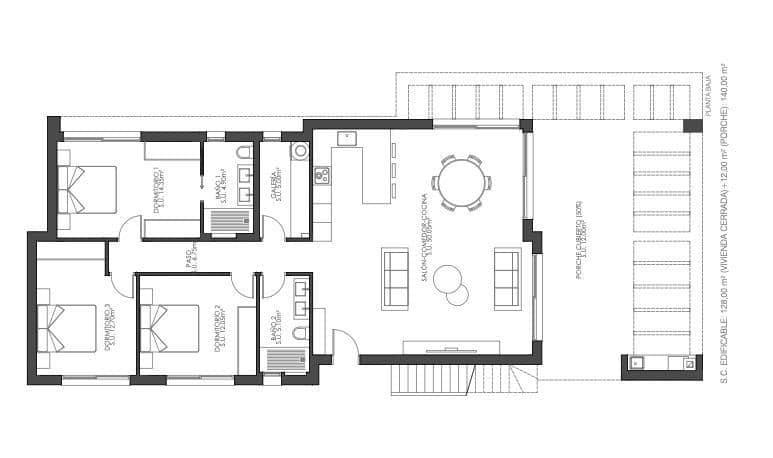 3 soverom Villa til salgs i Monforte del Cid med svømmebasseng garasje - € 550 000 (Ref: 9035598)