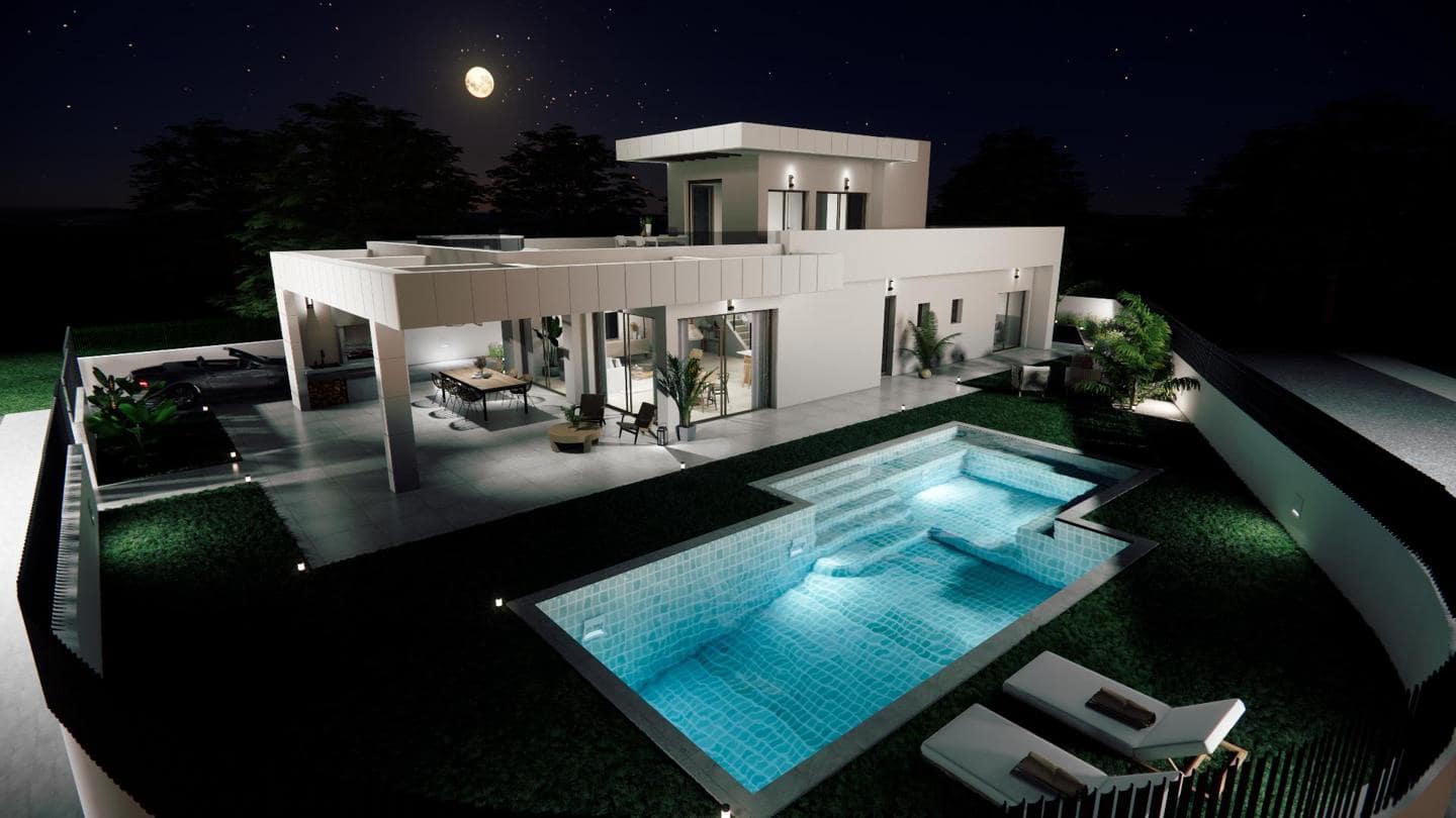 3 soverom Villa til salgs i Monforte del Cid med svømmebasseng garasje - € 550 000 (Ref: 9035598)