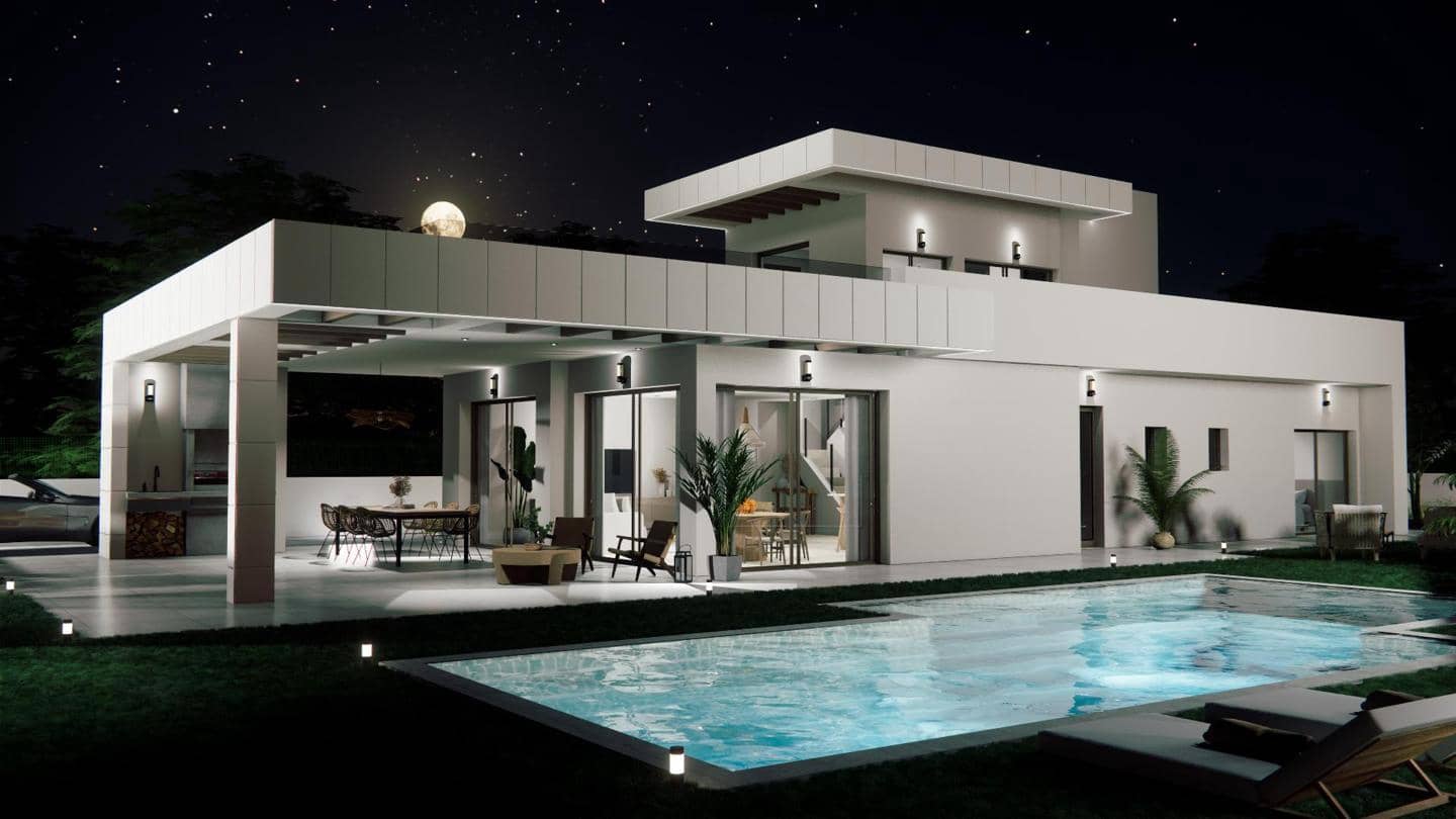 3 soverom Villa til salgs i Monforte del Cid med svømmebasseng garasje - € 550 000 (Ref: 9035598)