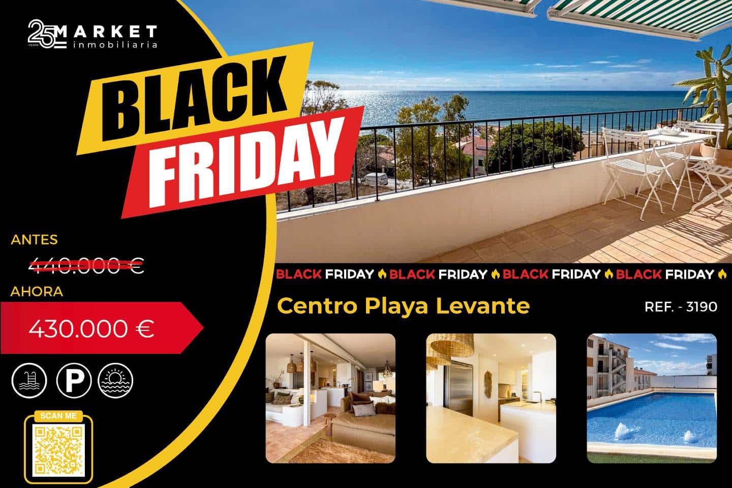 3 soveværelse Lejlighed til salg i Santa Pola med swimmingpool - € 430.000 (Ref: 9311354)