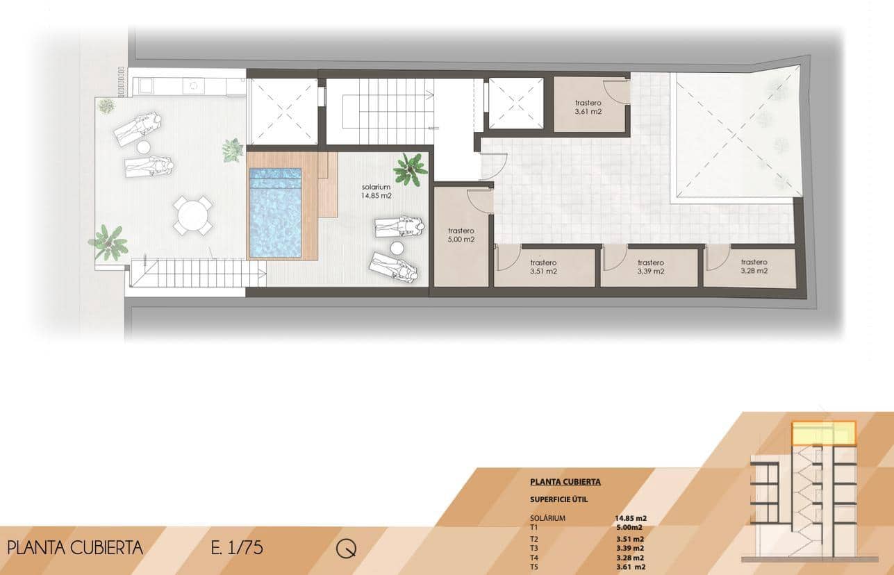3 bedroom Flat for sale in Santa Pola with pool - € 399,000 (Ref: 9517978)