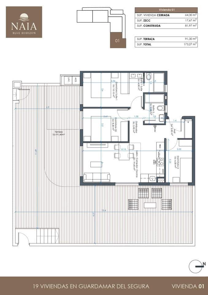 2 bedroom Flat for sale in Guardamar del Segura with pool garage - € 302,000 (Ref: 9687633)