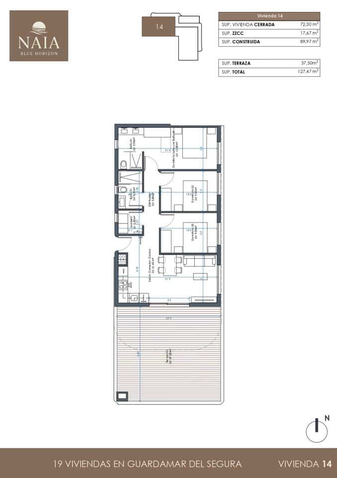 2 bedroom Flat for sale in Guardamar del Segura with pool garage - € 302,000 (Ref: 9687633)