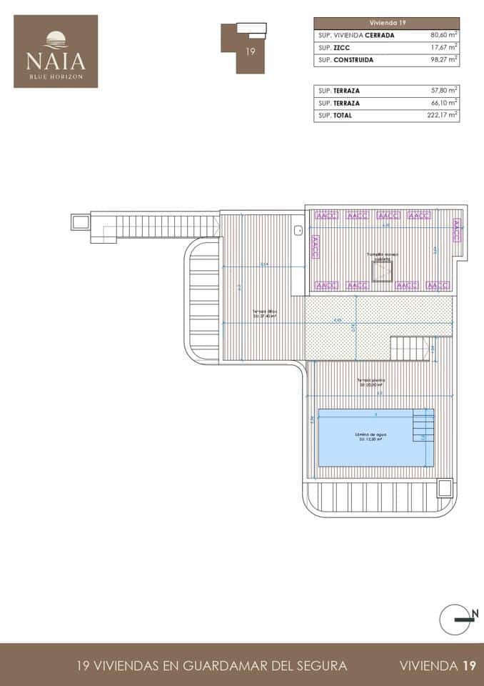 2 bedroom Flat for sale in Guardamar del Segura with pool garage - € 302,000 (Ref: 9687633)