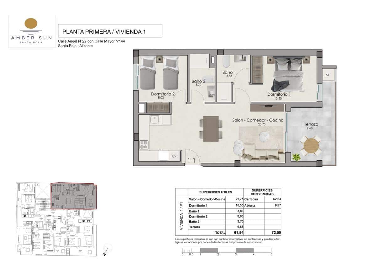 2 soverom Leilighet til salgs i Santa Pola - € 238 000 (Ref: 9965686)