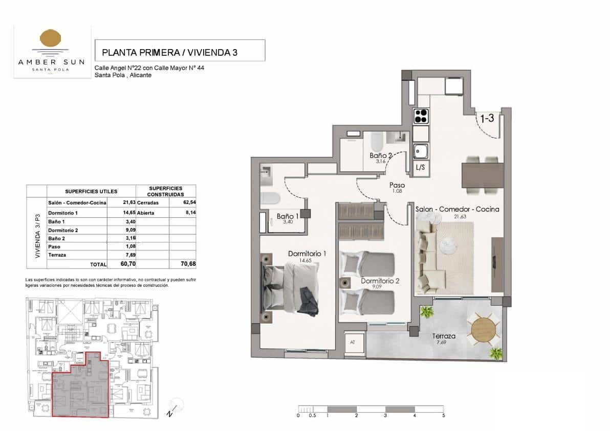 2 soverom Leilighet til salgs i Santa Pola - € 238 000 (Ref: 9965686)