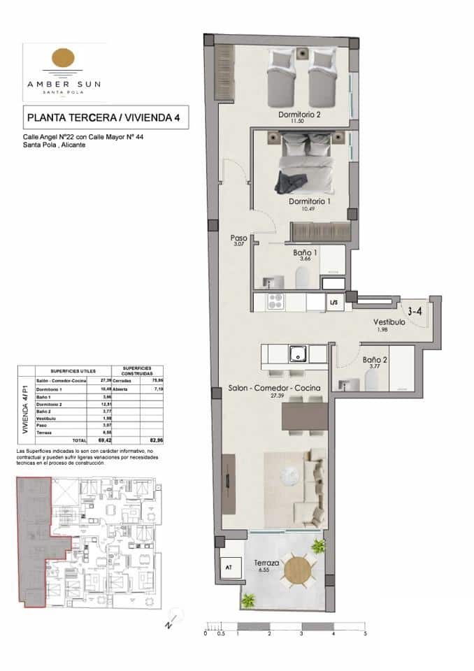 2 soverom Leilighet til salgs i Santa Pola - € 238 000 (Ref: 9965686)