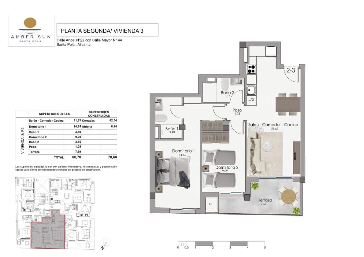 2 soverom Leilighet til salgs i Santa Pola - € 238 000 (Ref: 9965686)