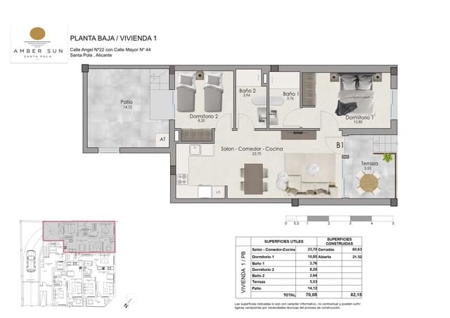 2 soverom Leilighet til salgs i Centro, Santa Pola - € 238 000 (Ref: 9965686)