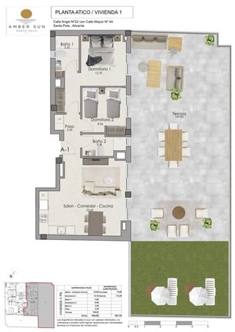 2 bedroom Flat for sale in Centro, Santa Pola with pool - € 365,000 (Ref: 9965798)