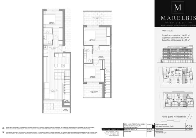 3 Zimmer Penthouse zu verkaufen in Sant Antoni de Calonge, Calonge i Sant Antoni mit Pool - 410.000 € (Ref: 10183567)