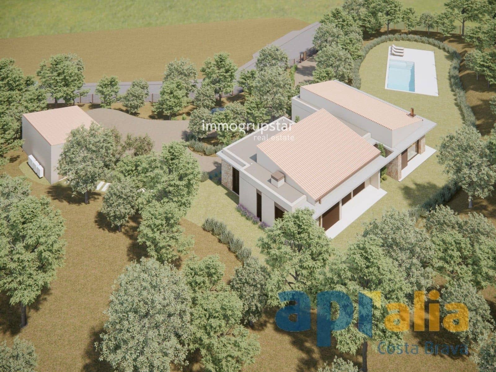 4 makuuhuone Huvila myytävänä paikassa Calonge i Sant Antoni mukana uima-altaan 
autotalli - 1 380 000 € (Ref: 9046434)