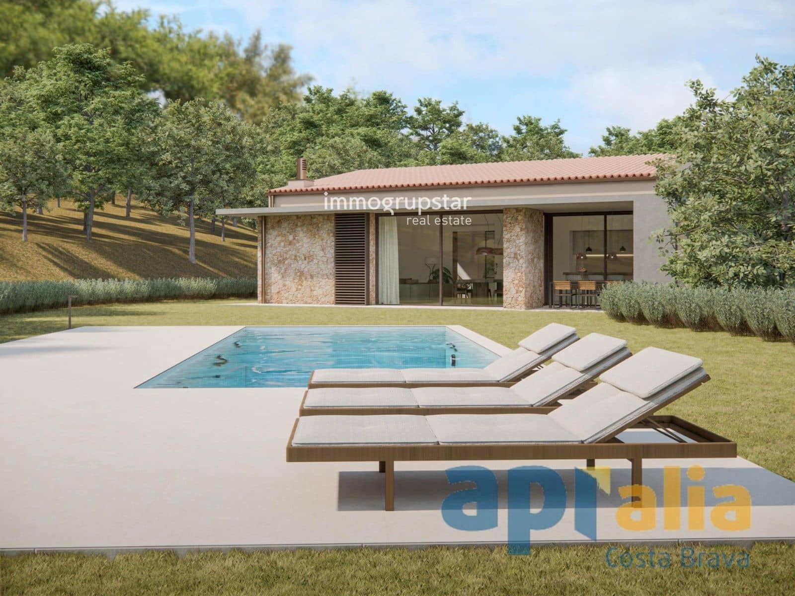 4 makuuhuone Huvila myytävänä paikassa Calonge i Sant Antoni mukana uima-altaan 
autotalli - 1 380 000 € (Ref: 9046434)