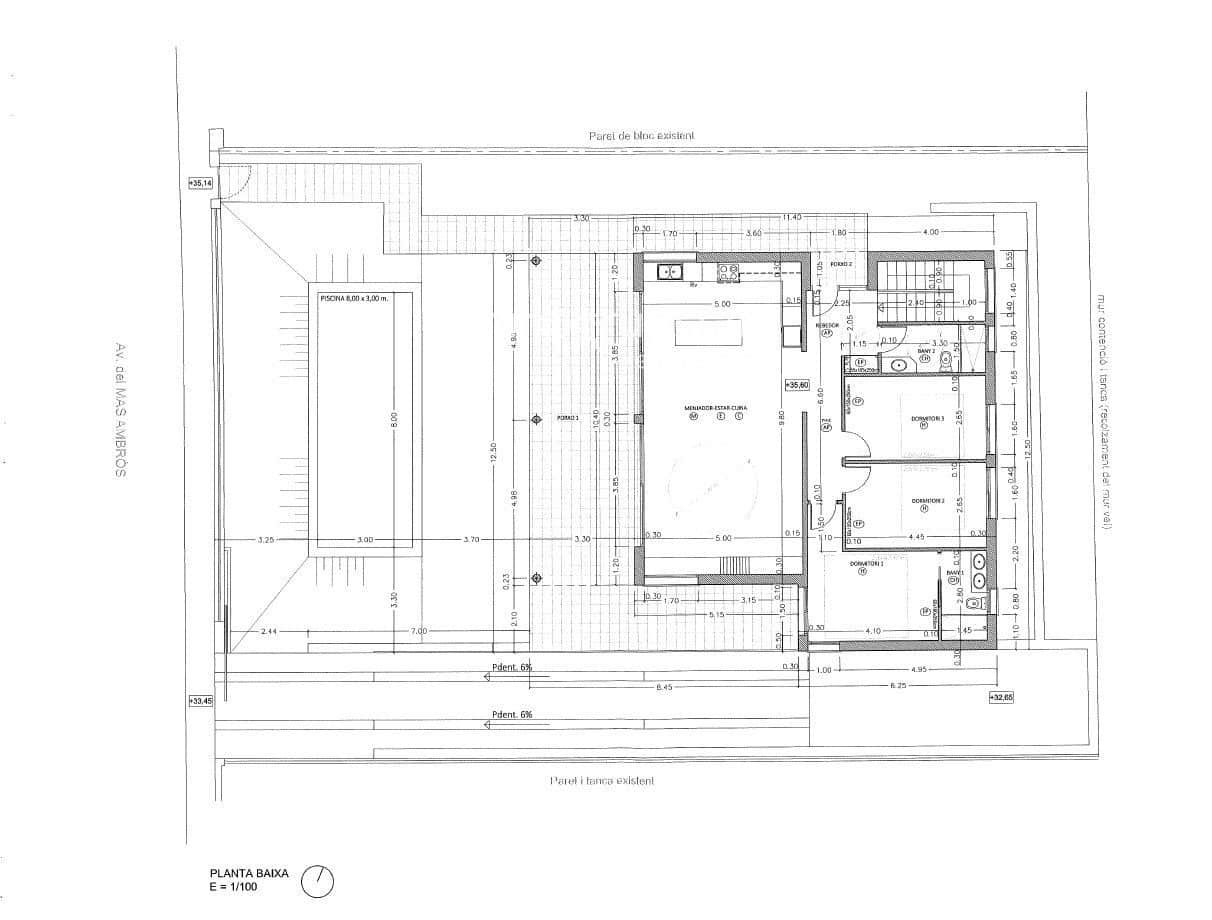 3 sovrum Villa till salu i Calonge i Sant Antoni med pool garage - 850 000 € (Ref: 9050496)