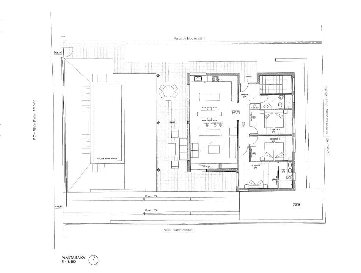 3 sovrum Villa till salu i Calonge i Sant Antoni med pool garage - 850 000 € (Ref: 9050496)