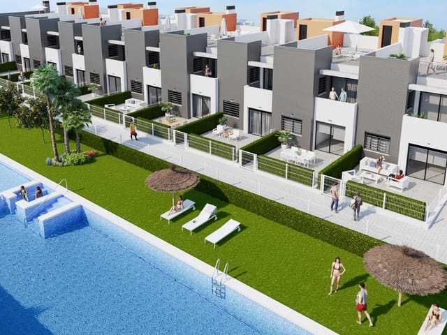 2 bedroom Terraced Villa for sale in El Chaparral - La Siesta - La Torreta, Torrevieja with pool garage - € 249,900 (Ref: 8758604)