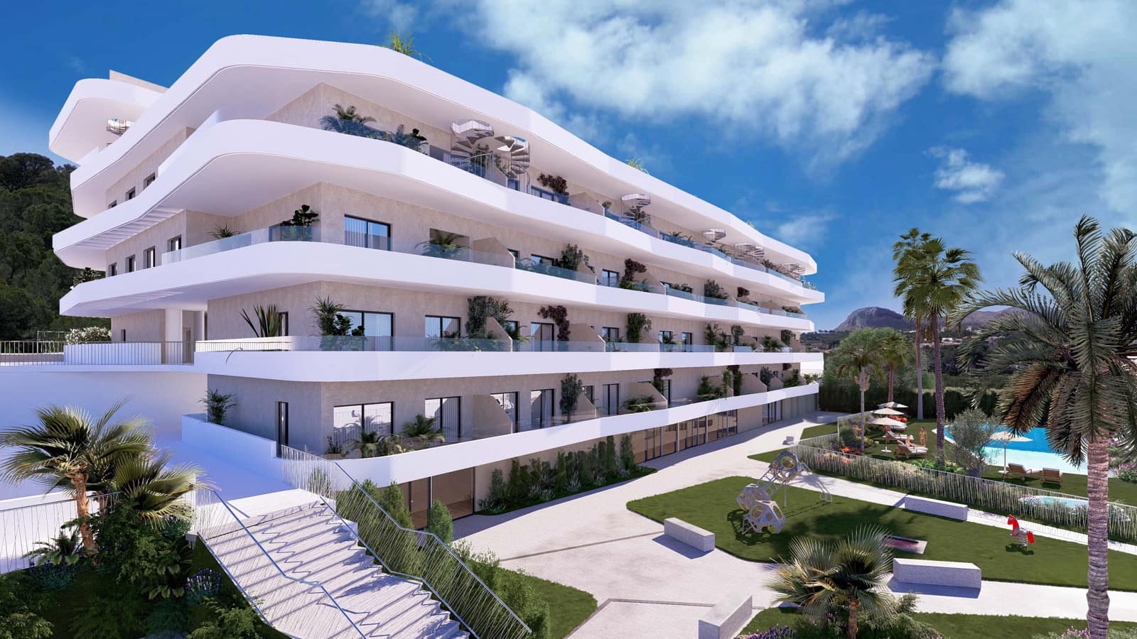 2 soveværelse Lejlighed til salg i La Nucia med swimmingpool garage - € 278.250 (Ref: 8820826)