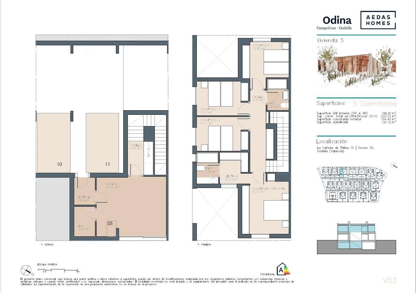 5 bedroom Terraced Villa for sale in Campolivar with pool garage - € 825,000 (Ref: 9440117)