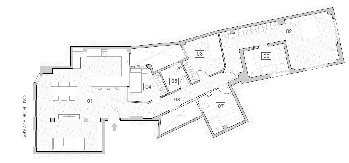 3 camera da letto Appartamento in vendita in Valencia citta - 840.000 € (Rif: 9470688)