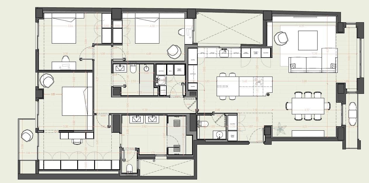 3 soveværelse Lejlighed til salg i Valencia by - € 1.350.000 (Ref: 9619222)