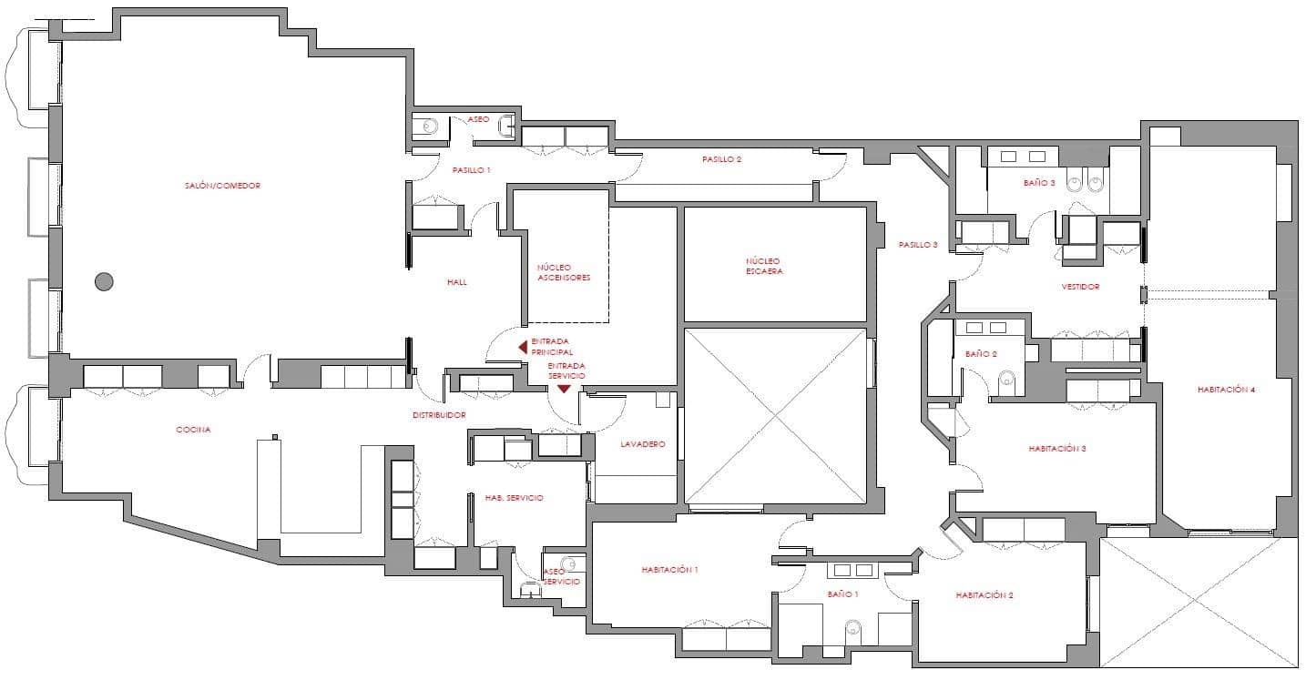 5 soveværelse Lejlighed til salg i Valencia by med garage - € 2.575.000 (Ref: 9625556)