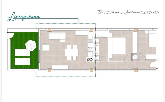 2 soverom Leilighet til salgs i Arguineguín, Mogán med svømmebasseng - € 395 000 (Ref: 7980086)