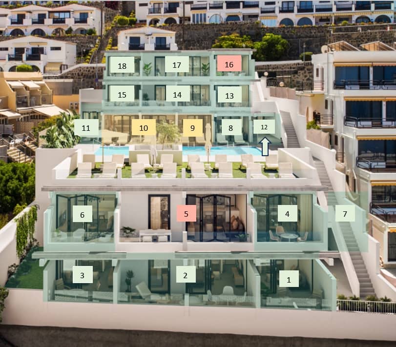 2 sypialnia Apartament na sprzedaż w Patalavaca z basenem garażem - 382 500 € (Ref: 9349943)