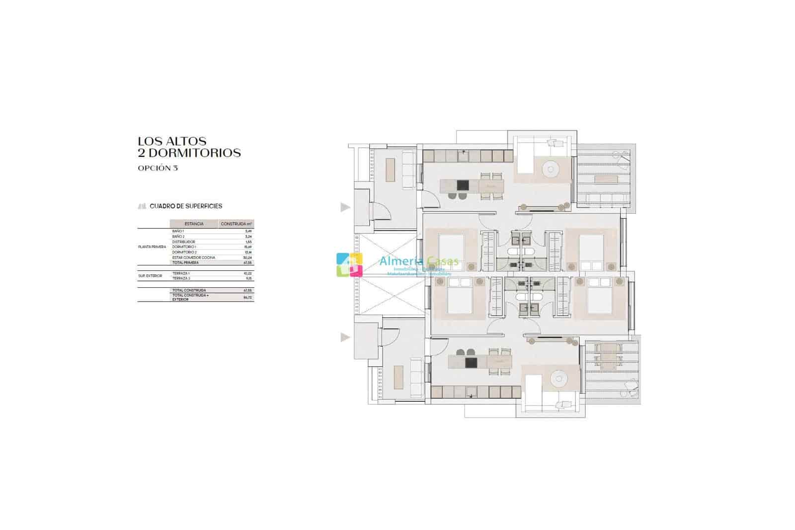 2 slaapkamer Appartement te koop in Mojacar met zwembad - € 305.000 (Ref: 8598710)