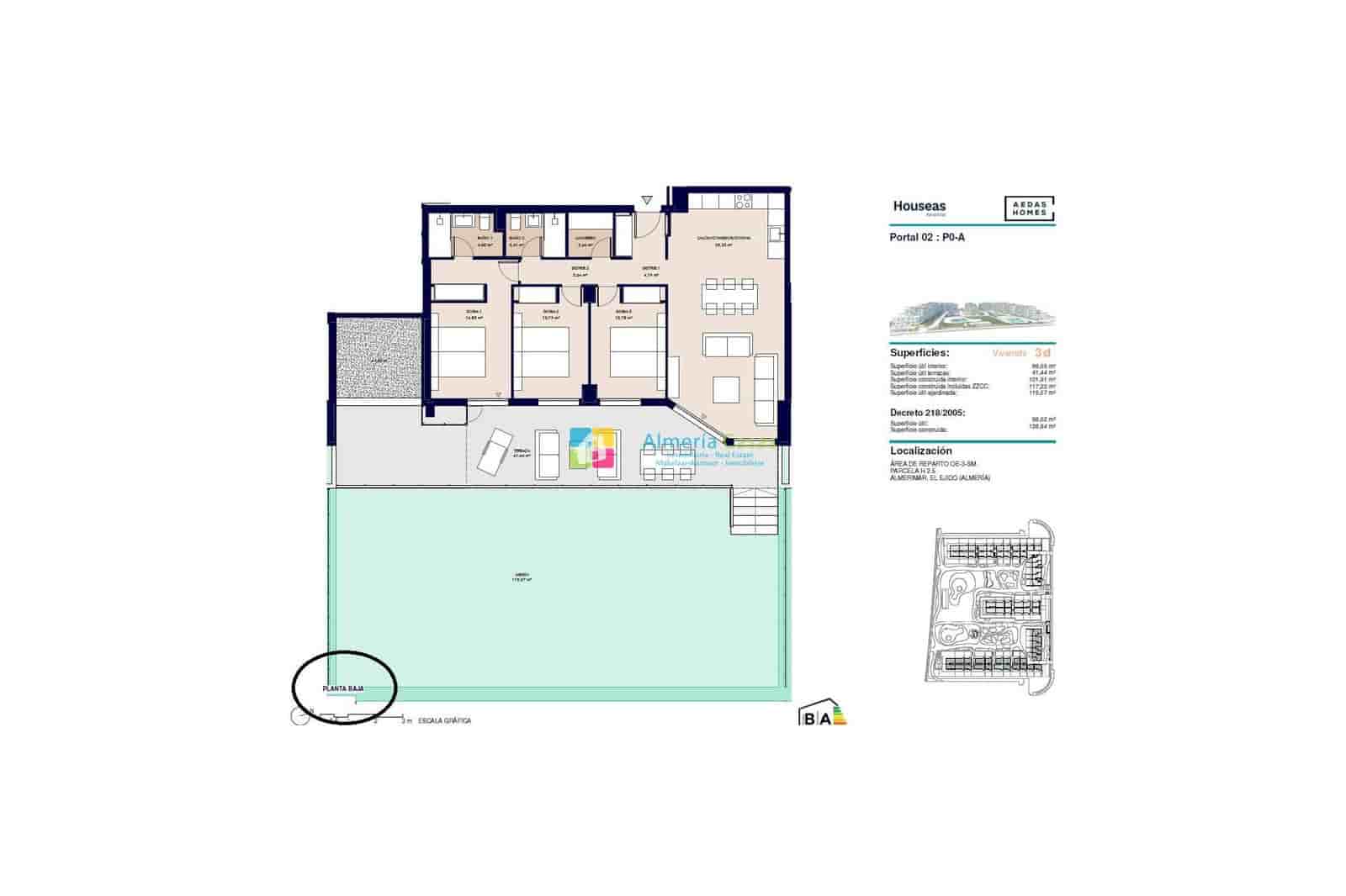 2 soveværelse Lejlighed til salg i Almerimar med swimmingpool - € 237.000 (Ref: 9004230)