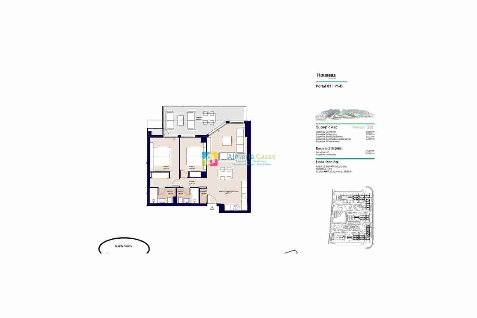 2 bedroom Apartment for sale in Almerimar with pool - € 237,000 (Ref: 9541999)