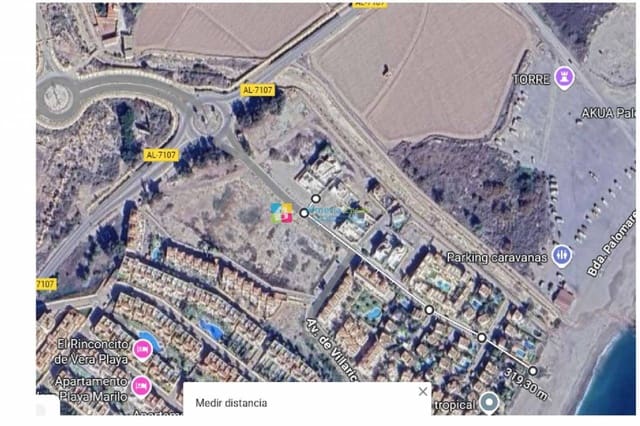 Byggegrund til salg i Cala Marqués, Vera - € 180.000 (Ref: 9609936)