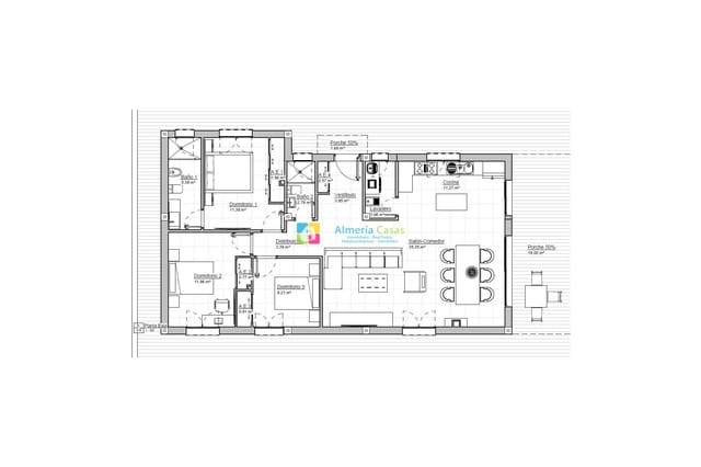 3 bedroom Villa for sale in Arboleas with pool garage - € 295,000 (Ref: 9733588)