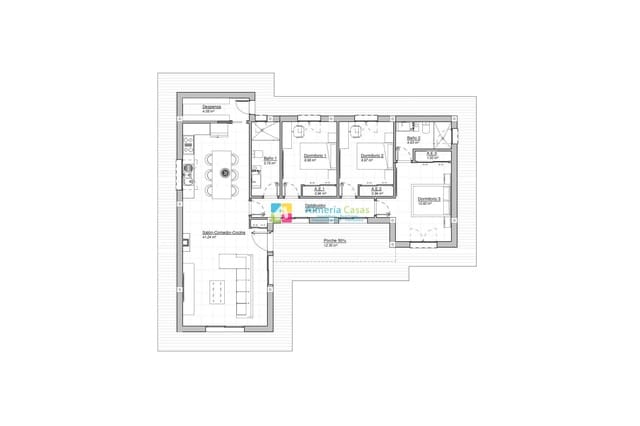 3 bedroom Villa for sale in Arboleas with pool garage - € 295,000 (Ref: 9733887)