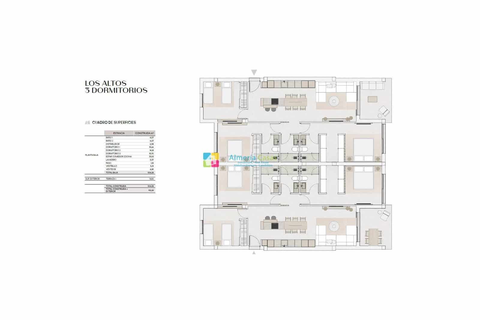 2 bedroom Apartment for sale in Mojacar with pool - € 350,000 (Ref: 9747142)