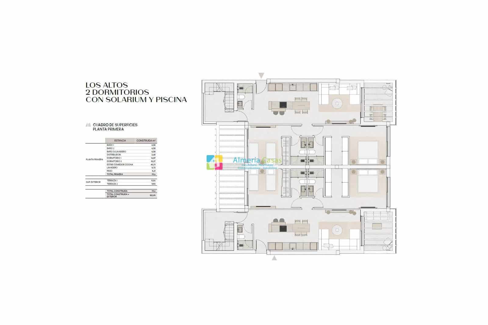 2 bedroom Apartment for sale in Mojacar with pool - € 350,000 (Ref: 9747142)