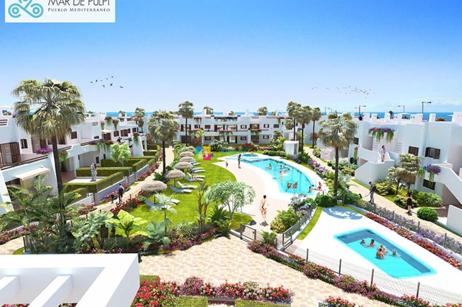 2 sypialnia Apartament na sprzedaż w San Juan de los Terreros z basenem - 222 000 € (Ref: 9782242)