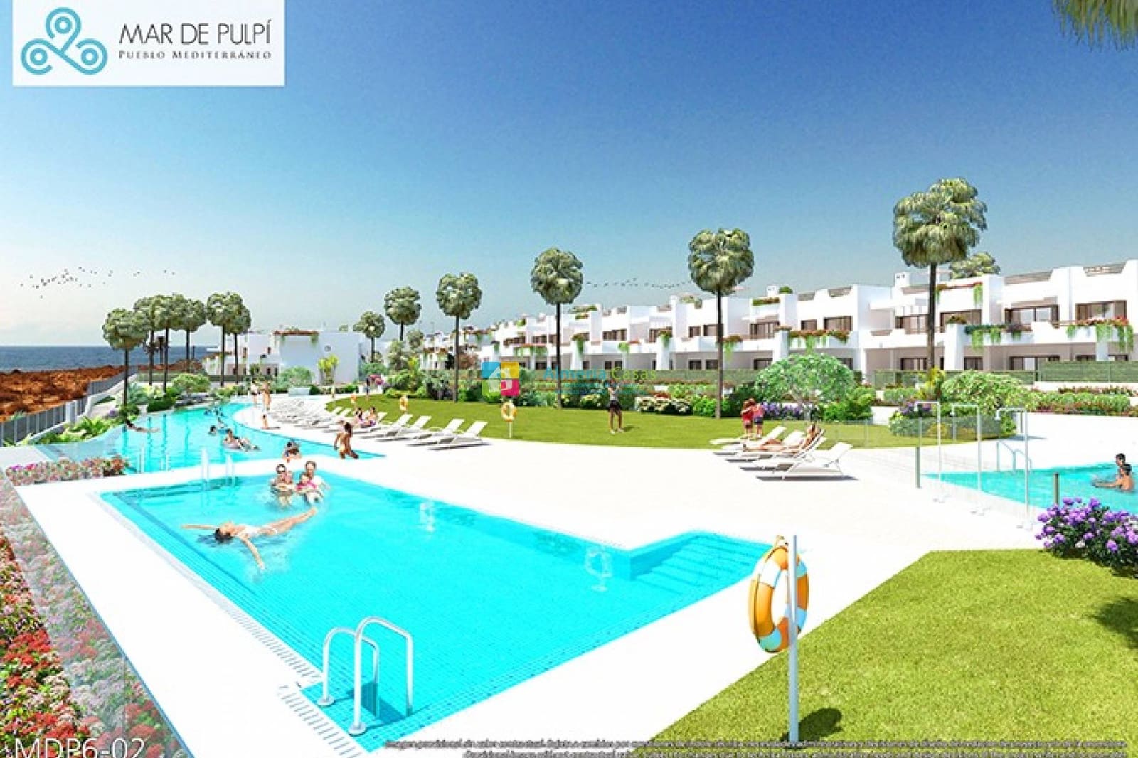 2 sypialnia Apartament na sprzedaż w San Juan de los Terreros z basenem - 222 000 € (Ref: 9782242)