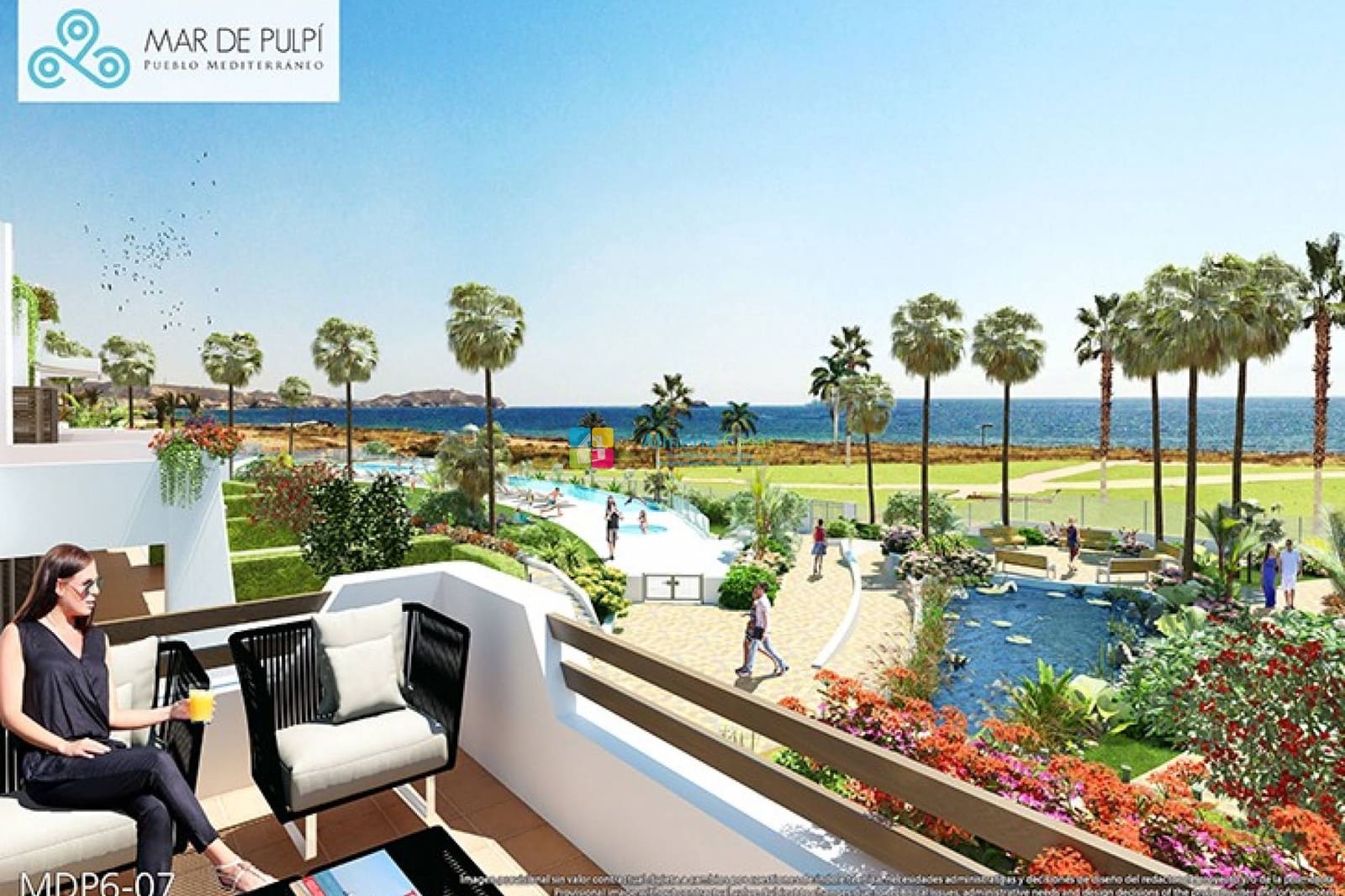 2 sypialnia Apartament na sprzedaż w San Juan de los Terreros z basenem - 222 000 € (Ref: 9782242)