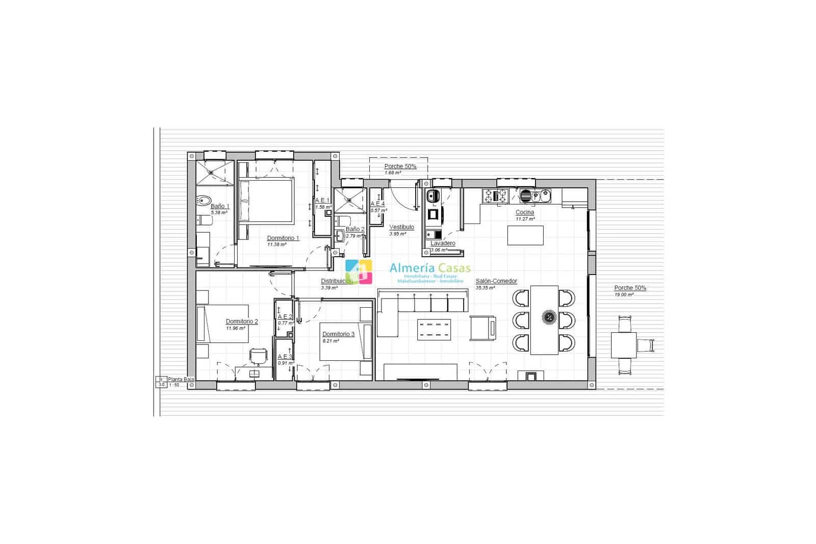 3 bedroom Villa for sale in Arboleas with pool garage - € 295,000 (Ref: 9844199)