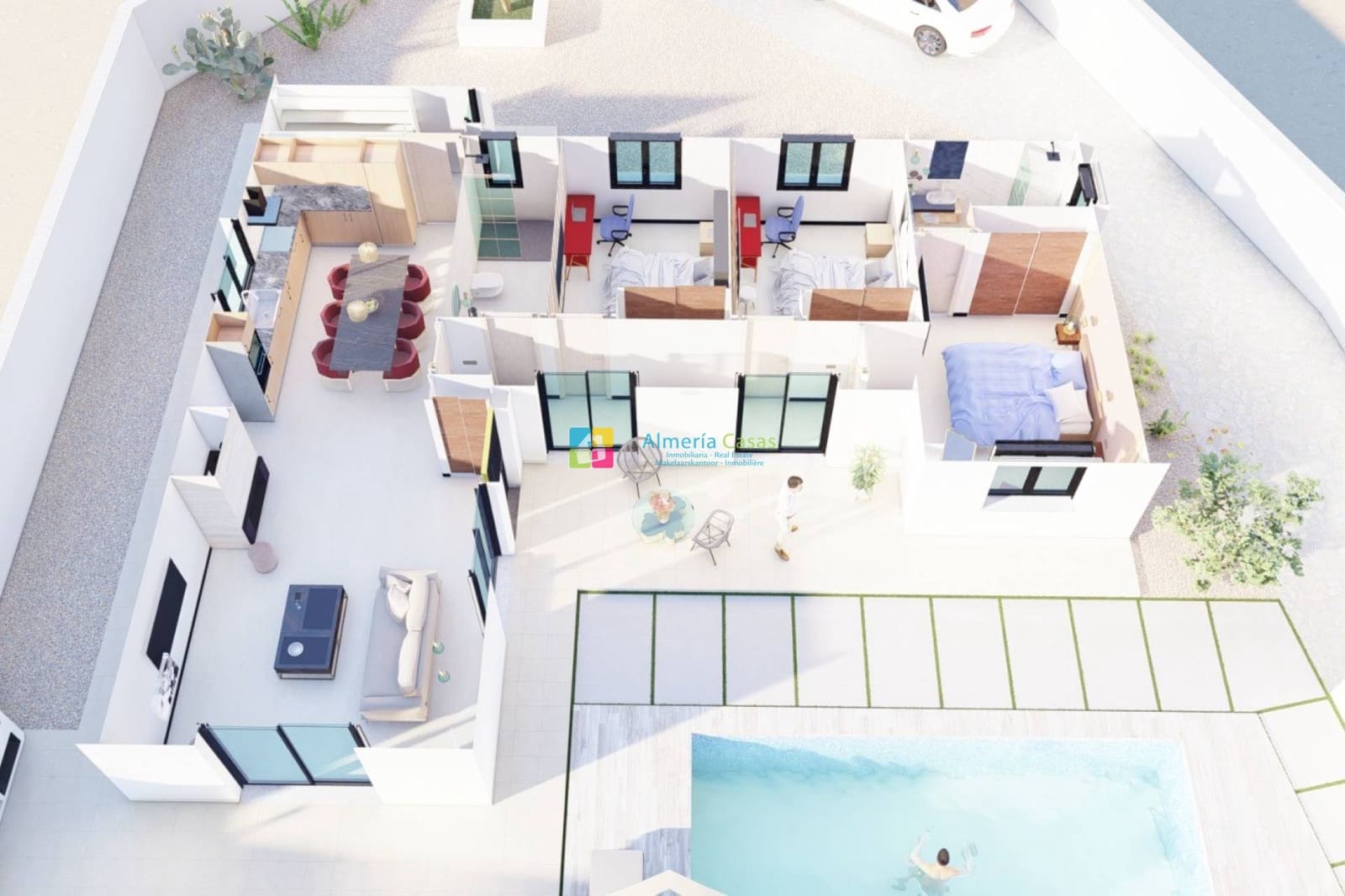 3 soverom Villa til salgs i Arboleas med svømmebasseng garasje - € 295 000 (Ref: 9946302)