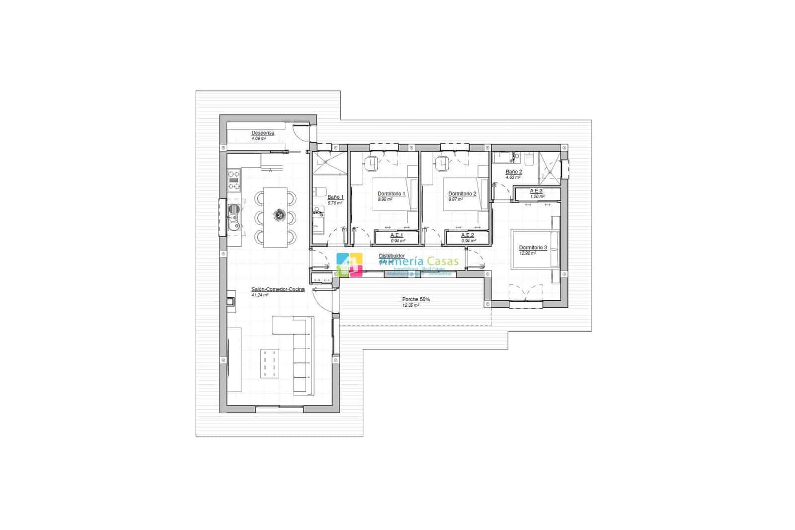 3 sypialnia Willa na sprzedaż w Arboleas z basenem garażem - 295 000 € (Ref: 9977964)