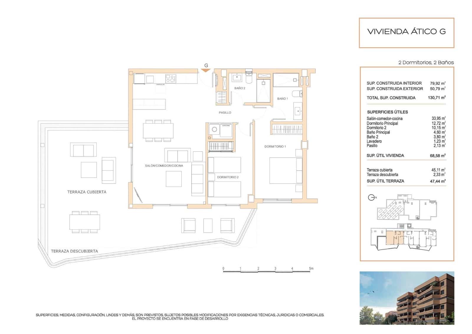 2 bedroom Penthouse for sale in Fuengirola with pool garage - € 446,000 (Ref: 9756434)