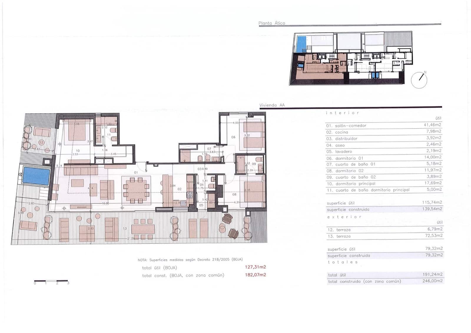 3 soverom Penthouse til salgs i Fuengirola med svømmebasseng garasje - € 1 550 000 (Ref: 9756443)