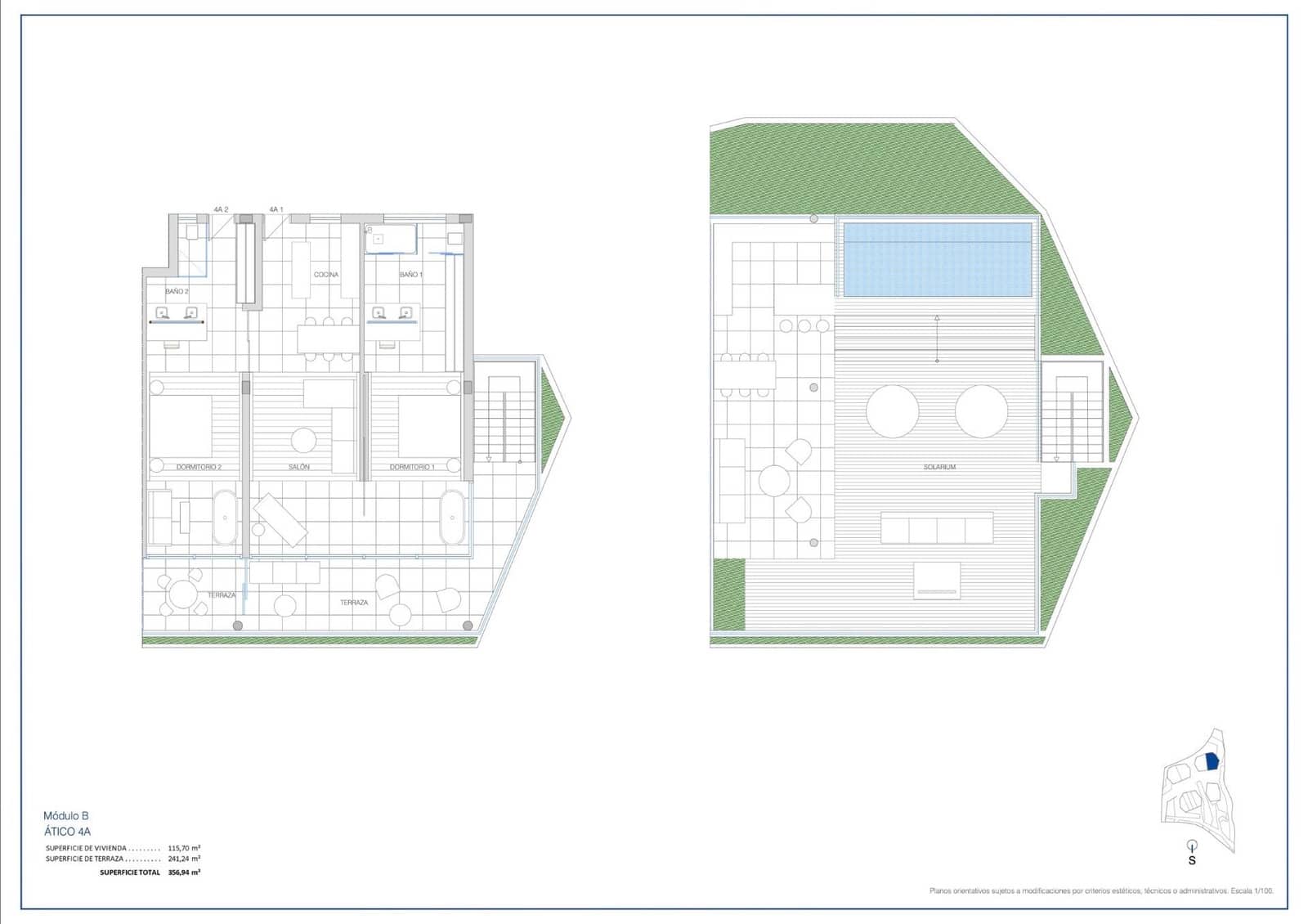 2 makuuhuone Kattohuoneisto myytävänä paikassa Carvajal mukana uima-altaan 
autotalli - 2 750 000 € (Ref: 9756474)