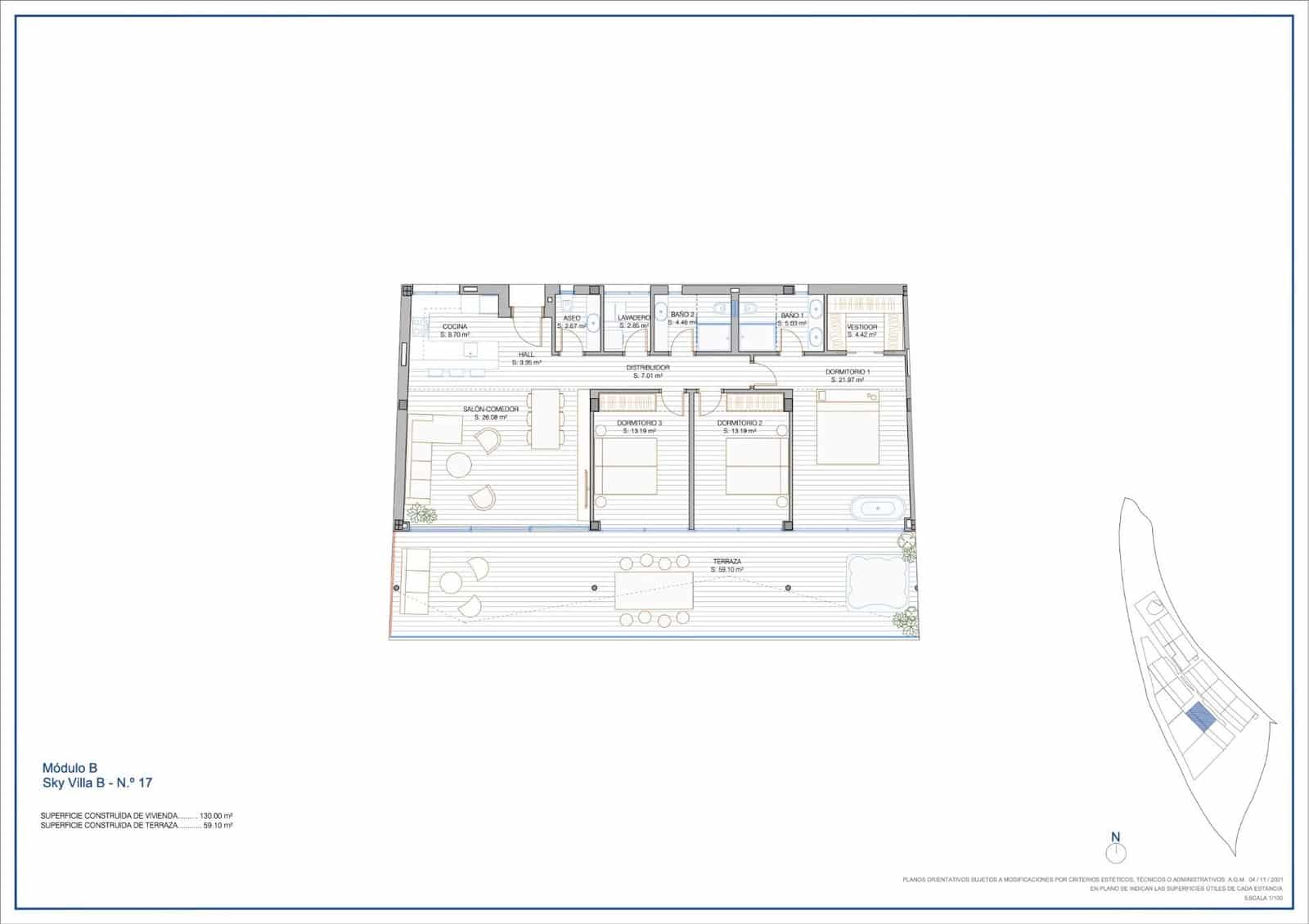 3 soverom Penthouse til salgs i Mijas med svømmebasseng - € 1 071 000 (Ref: 9756480)