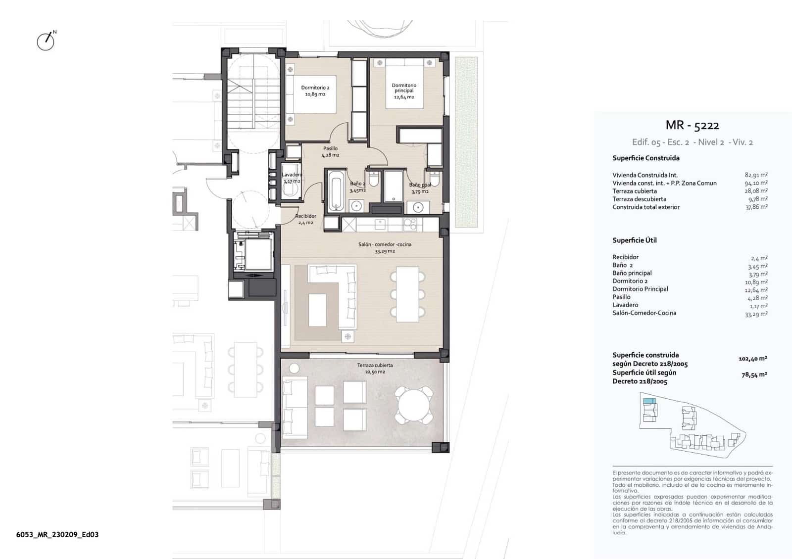 2 chambre Penthouse à vendre à Benalmadena avec piscine garage - 559 000 € (Ref: 9756485)