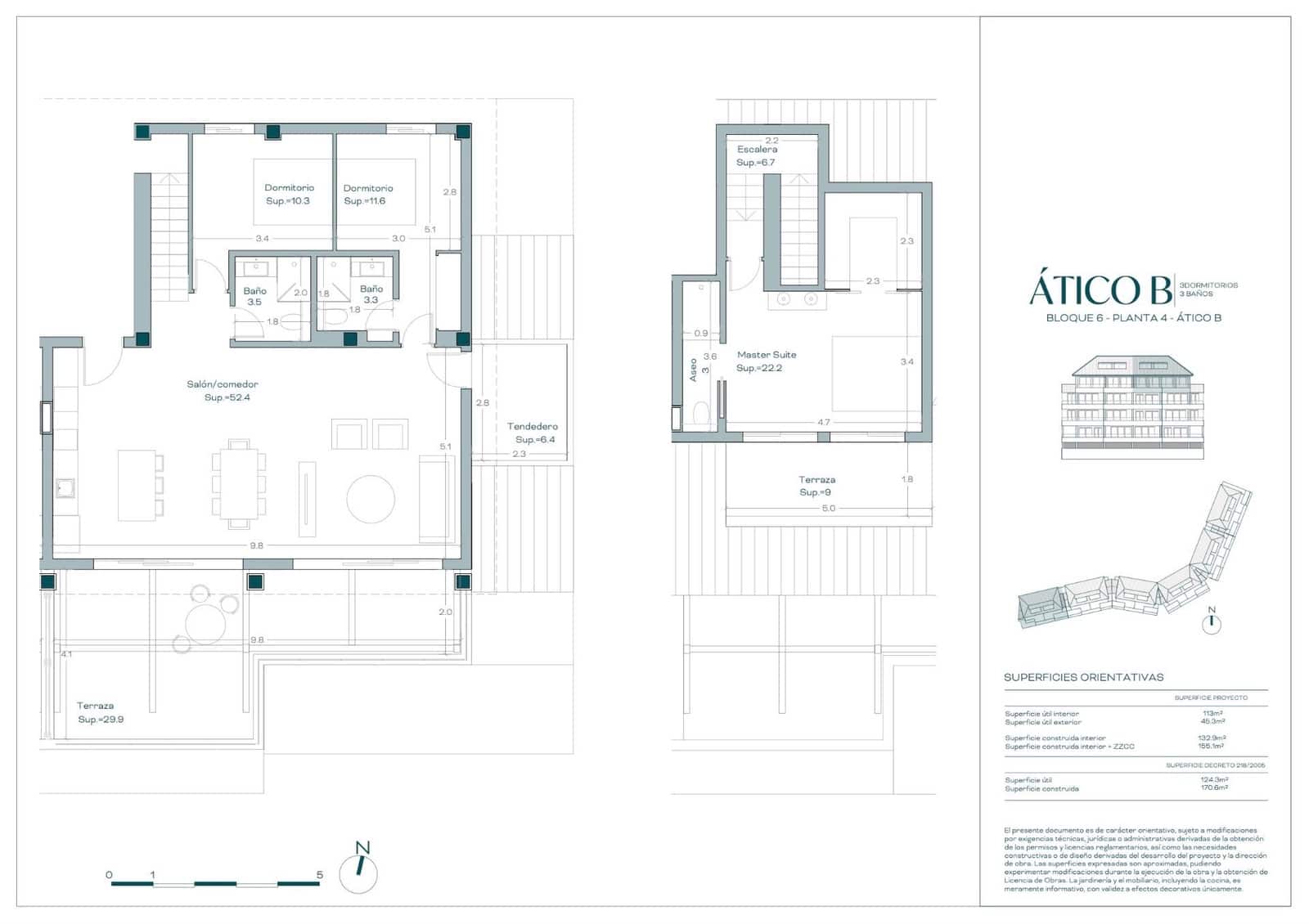 3 camera da letto Attico in vendita in Torrequebrada con piscina garage - 1.150.000 € (Rif: 9756489)