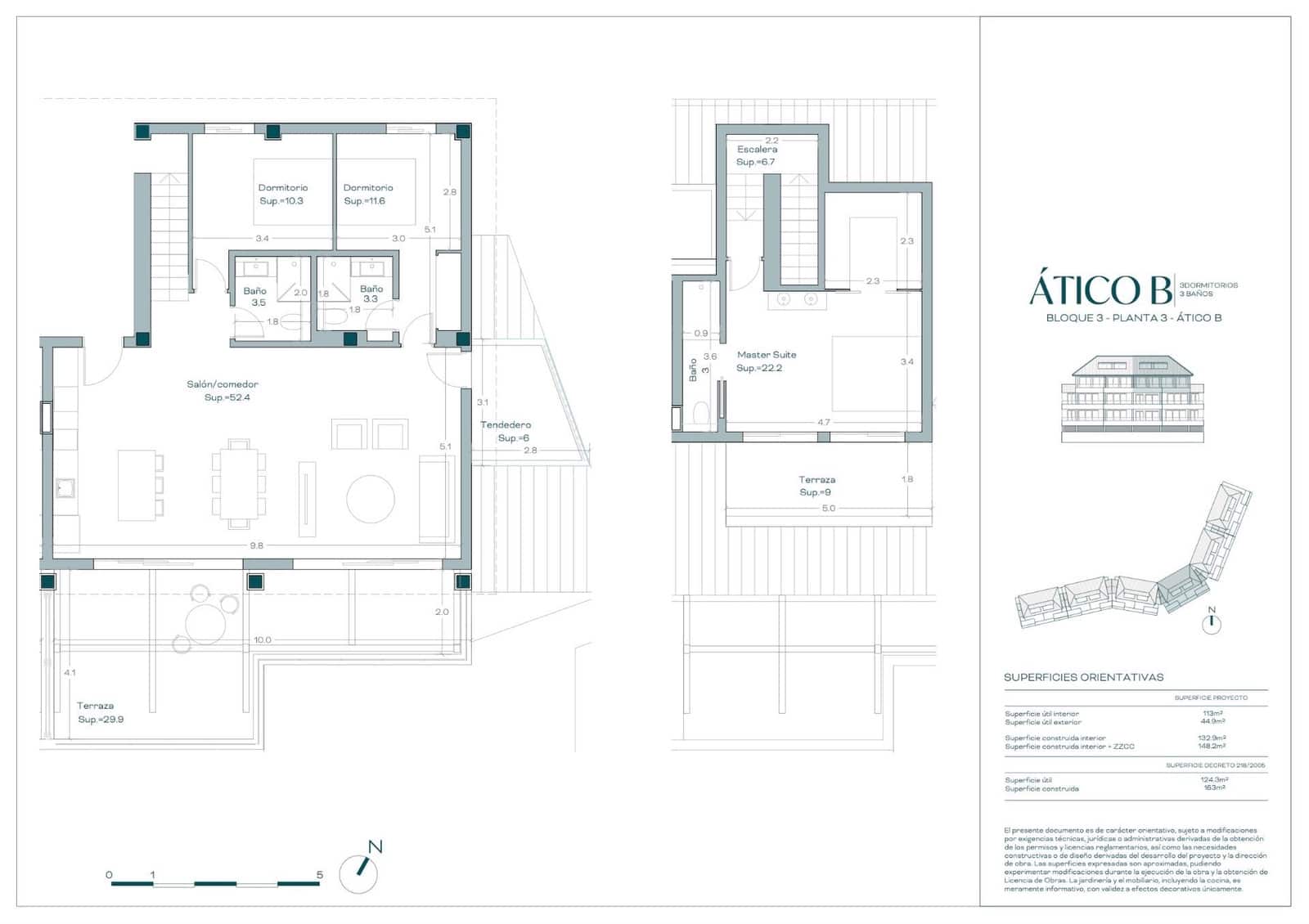 3 camera da letto Attico in vendita in Torrequebrada con piscina garage - 960.000 € (Rif: 9756490)